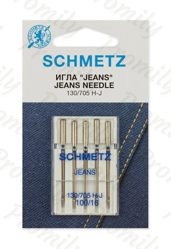 Иглы для джинсы №100, Schmetz, 5шт от магазина Promily в Невинномысске