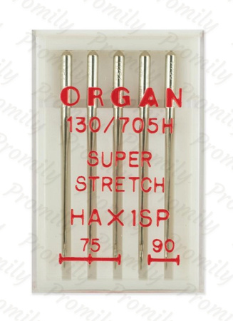 Иглы супер cтрейч №№ 75(3),90(2), Organ, 5 шт от магазина Promily в Невинномысске